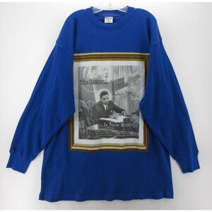 VINTAGE Barack Obama Shirt XXXXL Martin Luther KingThermal Waffle NEW